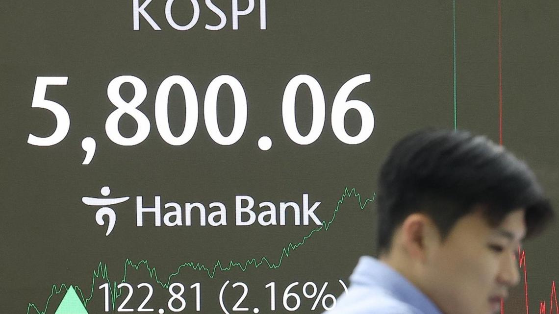 Seoul stocks again end at record high of above 5,800 despite global uncertainties 