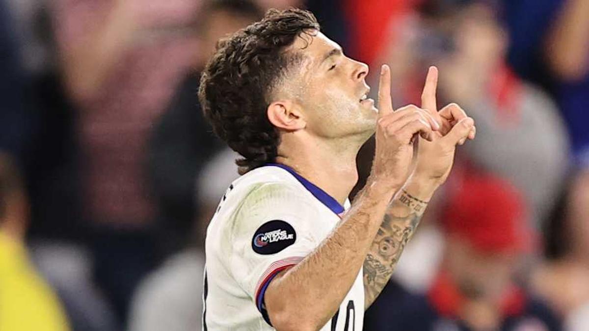 The popular character features on Pulisic's arm. | Omar Vega/Getty Images 