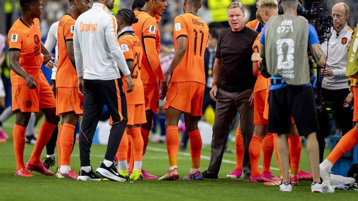  The Dutch players were left frustrated by the delay. | ANP/Getty Images 
