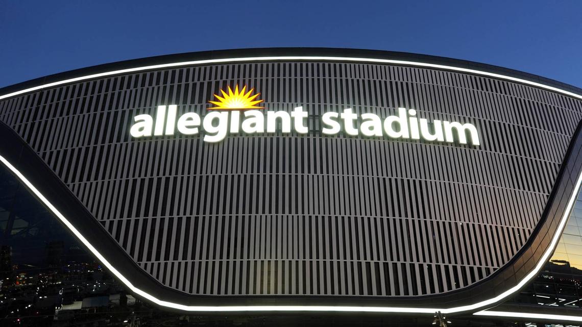  Dec 27, 2024; Las Vegas, NV, USA; A general overall view of the Allegiant Stadium exterior. Mandatory Credit: Kirby Lee-Imagn Images 