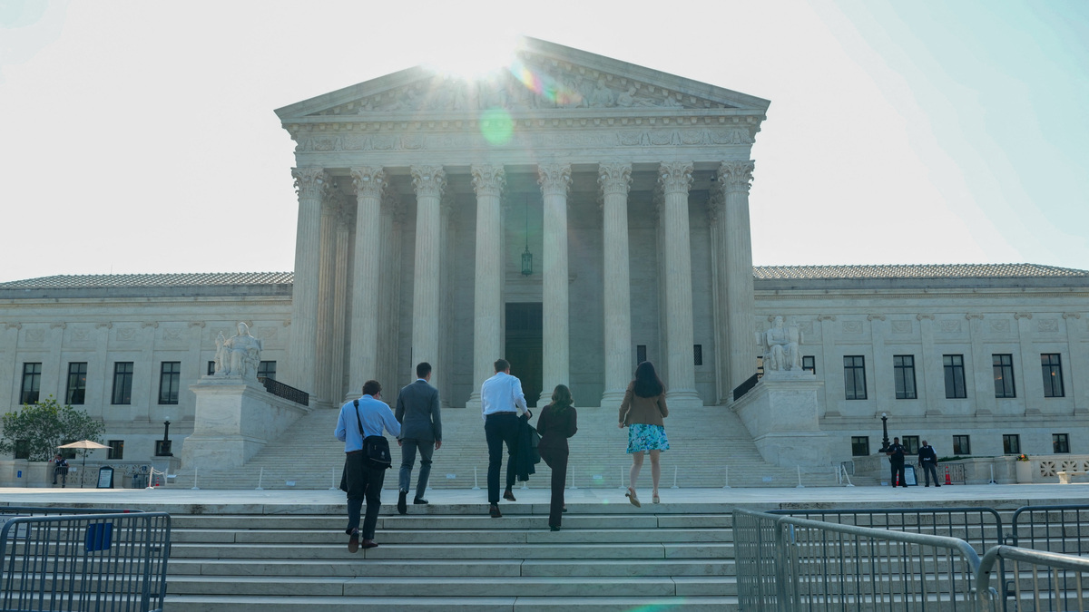 The Supreme Court of the United States, ahead of hearings to take place, in Washington, D.C., U.S. June 11, 2026. REUTERS/Ken Cedeno