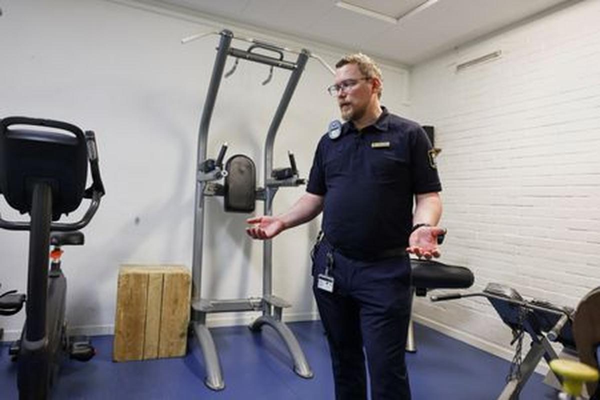Gabriel Wessman, Director of Rosersberg Prison, stands in a gym that teenage offenders will be able to use, near Stockholm, Sweden, May 25, 2026. REUTERS/Tom Little