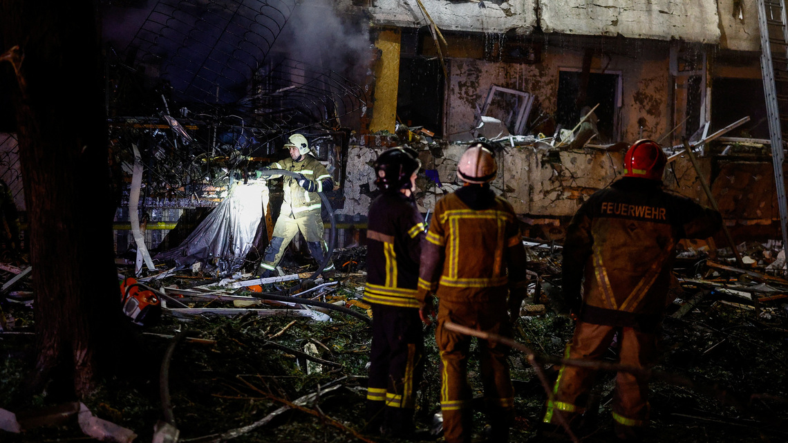 Russian missile attack on Kyiv kills two, Zelenskiy says no warning received 