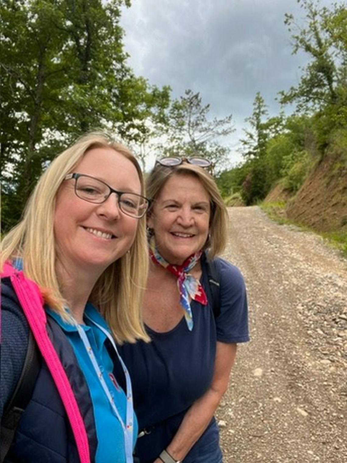 Zdenka Majcan and the author in Istria. Photo credit: Zdenka Majcan.