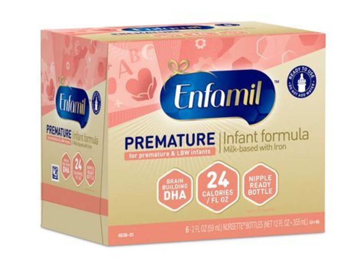 Undated handout image of Enfamil Premature 24 baby formula, made by Reckitt's Mead Johnson business, which is the subject of legal action in the United States.   Reckitt/Handout via REUTERS