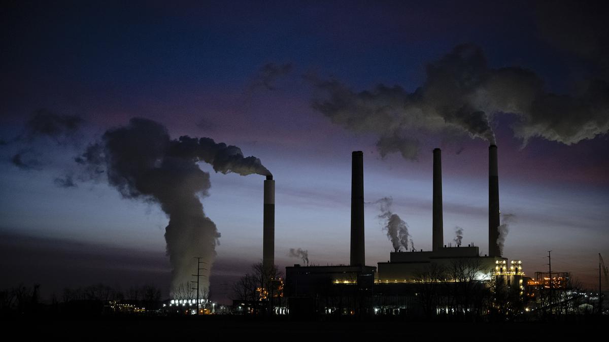 Mill Creek Generating Station, a coal-fired power plant in Louisville, Kentucky is seen on Feb. 14, 2026, in Elizabeth, Indiana. President Donald Trump and Environmental Protection Agency Administrator Lee Zeldin revoked the EPA's 2009 "endangerment finding," which concluded that carbon dioxide and other greenhouse gases endanger human health and the environment and underpin federal efforts to regulate emissions. (Jon Cherry/Getty Images/TNS)