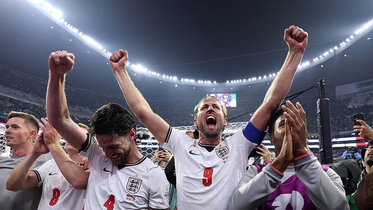  Harry Kane has the tough task of out duelling Erling Haaland. | Michael Regan/FIFA/Getty Images 