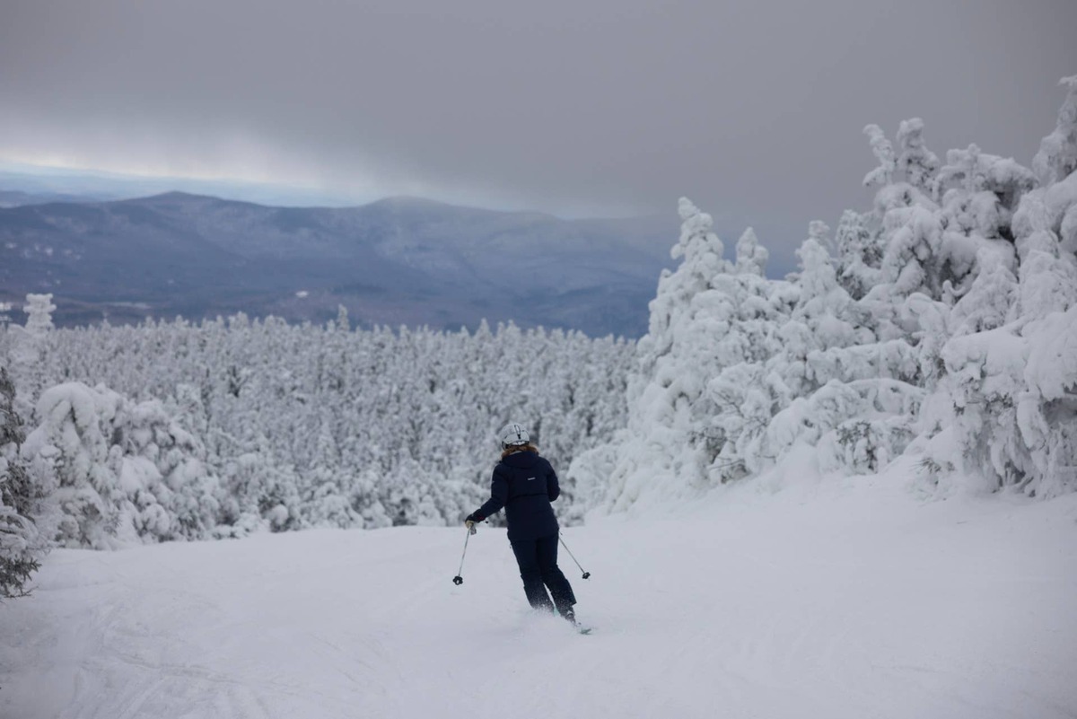  Taking advantage of the snow in Vermont.