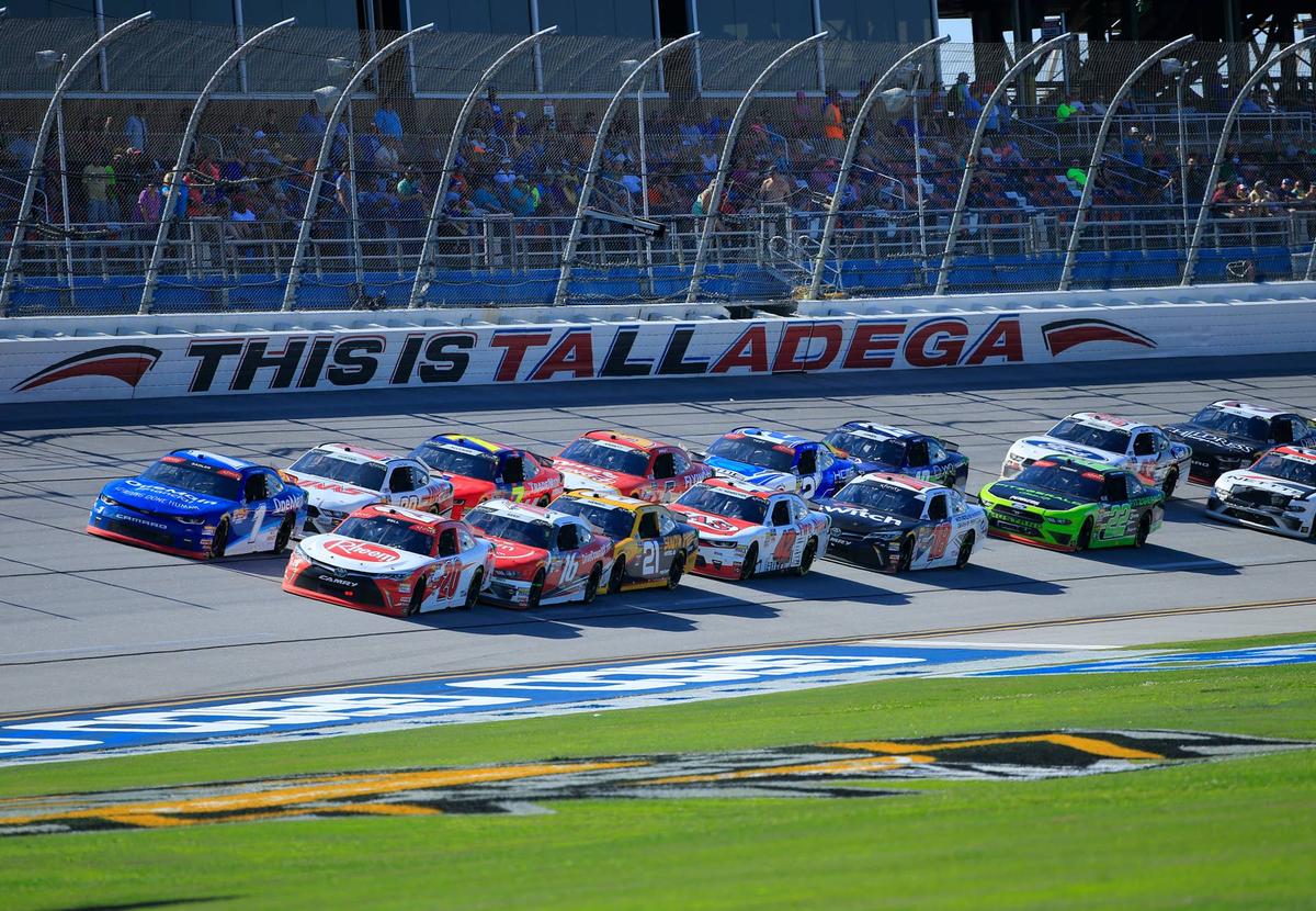  TALLADEGA, AL - APRIL 28: General race action during the NASCAR Xfinity Series Sparks Energy 300 race on April 28, 2018 at the Talladega Superspeedway in Talladega, AL. (Photo by David John Griffin/Icon Sportswire via Getty Images. 