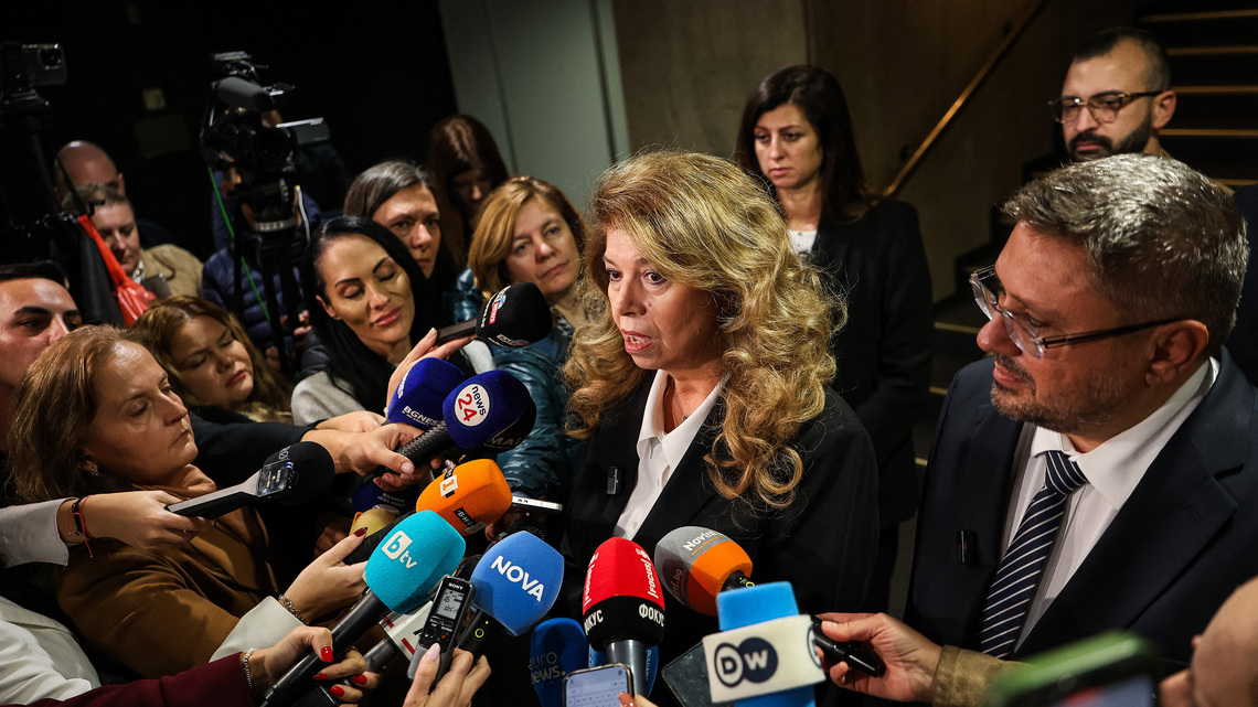 Bulgaria's president leads election but faces runoff, exit polls show 