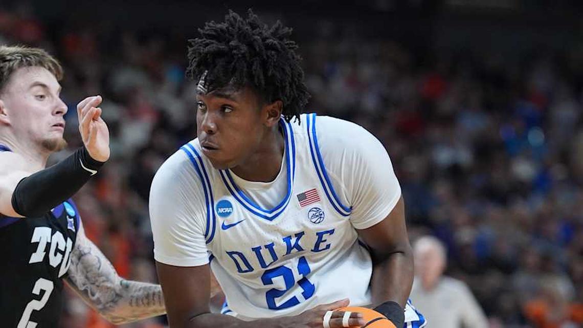  Patrick Ngongba gives Duke another key returning piece in 2026–27. | Jim Dedmon-Imagn Images 