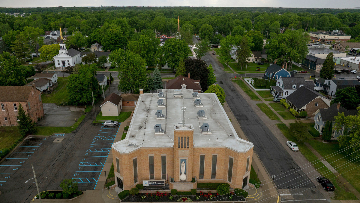 St. Mary Queen of Creation Church, in New Baltimore, Michigan, June 16, 2026. (David Guralnick/The Detroit News/TNS)