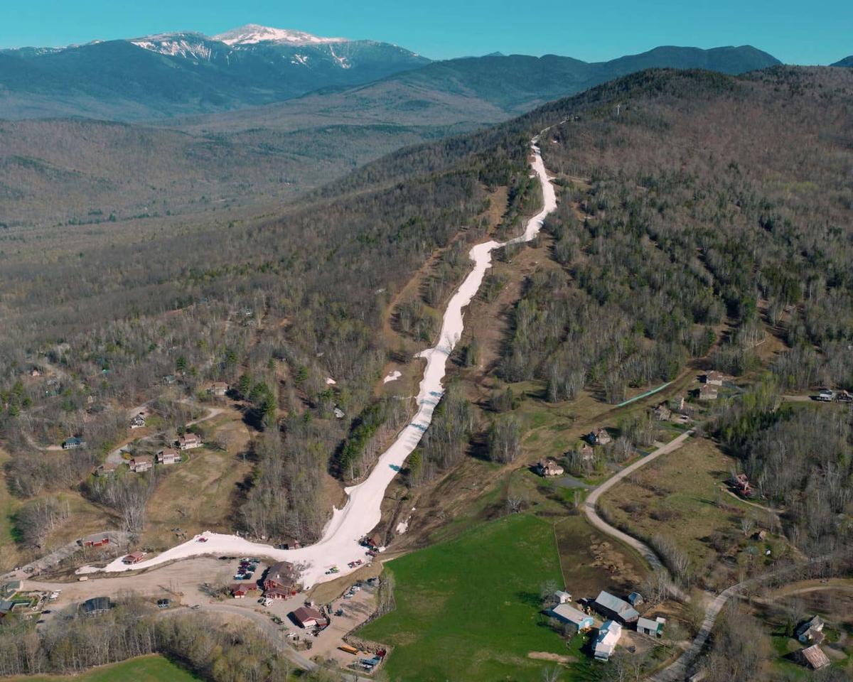  Aerial view of Black Mountain's lone trail ahead of last weekend.