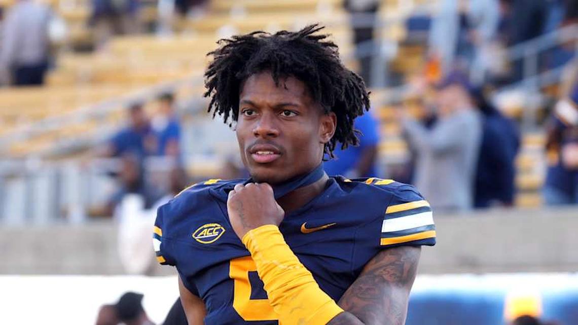 Sep 6, 2025; Berkeley, California, USA; California Golden Bears defensive back Hezekiah Masses (5) after the game against the Texas Southern Tigers at California Memorial Stadium. Mandatory Credit: Darren Yamashita-Imagn Images | Darren Yamashita-Imagn Images 