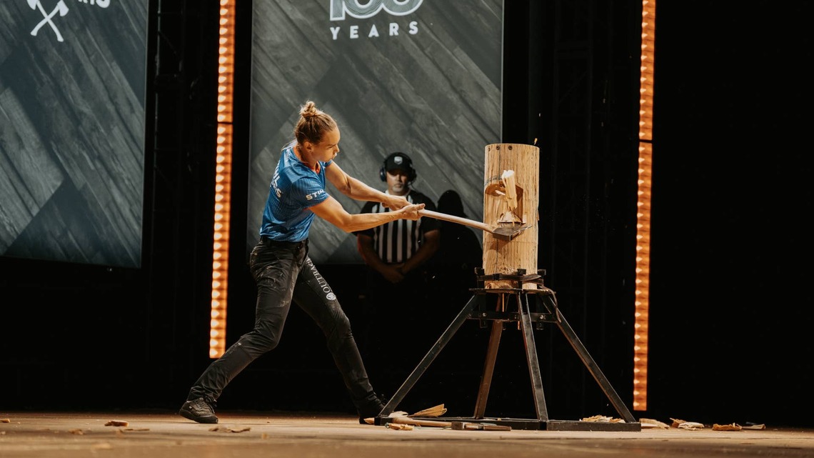 U.S. Lumberjack Champion Reveals the Surprising Way She Builds Explosive Strength 