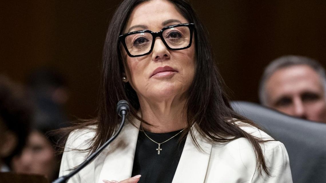 Secretary of Labor Lori Chavez-DeRemer on Monday announced that she will resign her position to take a private industry job. File Photo by Bonnie Cash/UPI