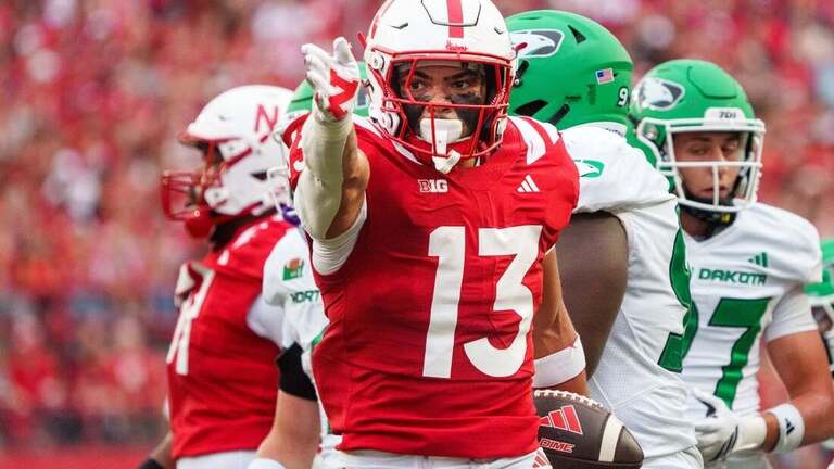 Nebraska dominates on both sides to beat North Dakota 