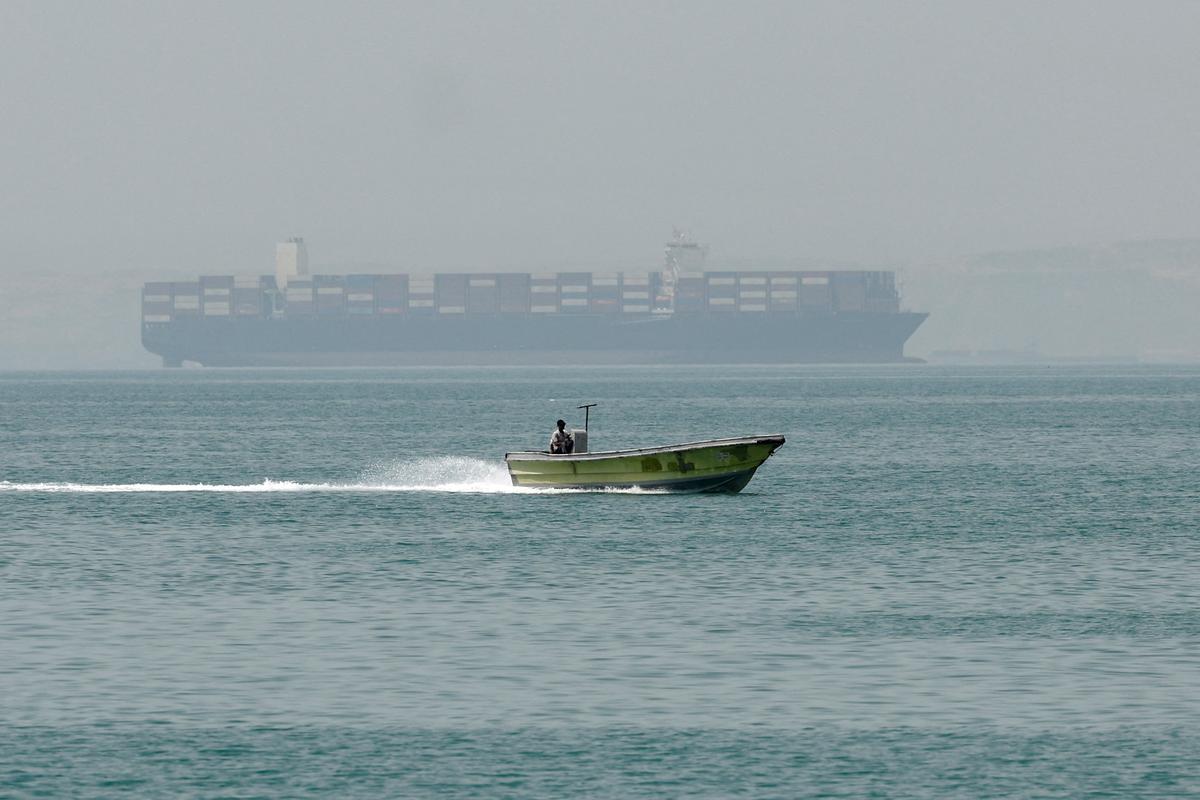 Vessels in the Strait of Hormuz, Iran, May 22, 2026. Majid Asgaripour/WANA (West Asia News Agency) via REUTERS