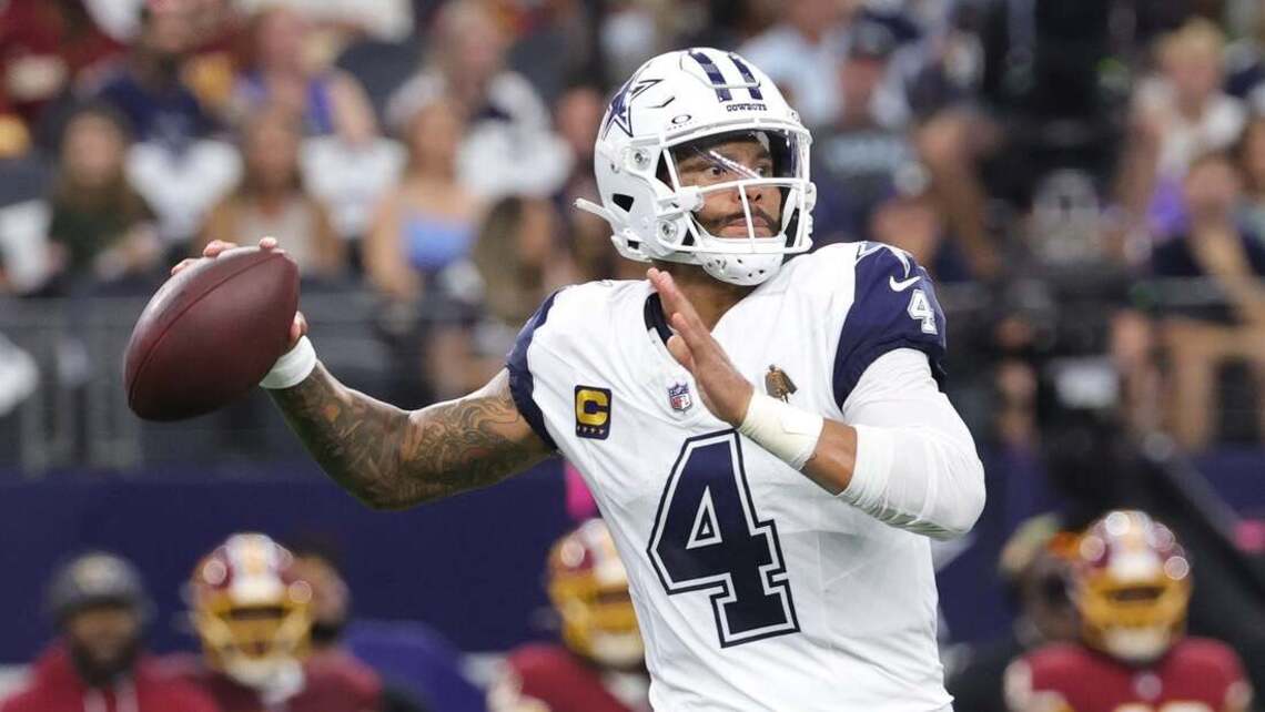 NFL roundup: Dak Prescott stars, Jayden Daniels injured in Cowboys' win 