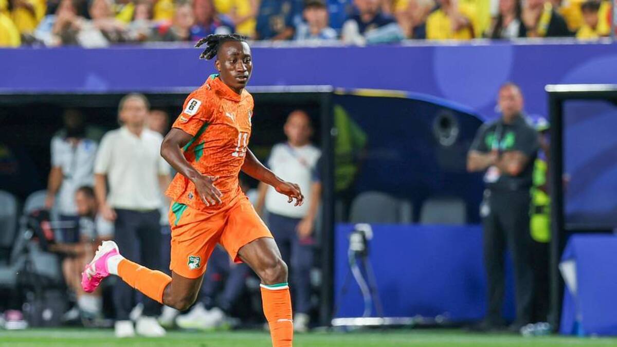 Yan Diomande shone in Côte d'Ivoire's World Cup opener. | Roger Wimmer/ISI Photos/Getty Images 