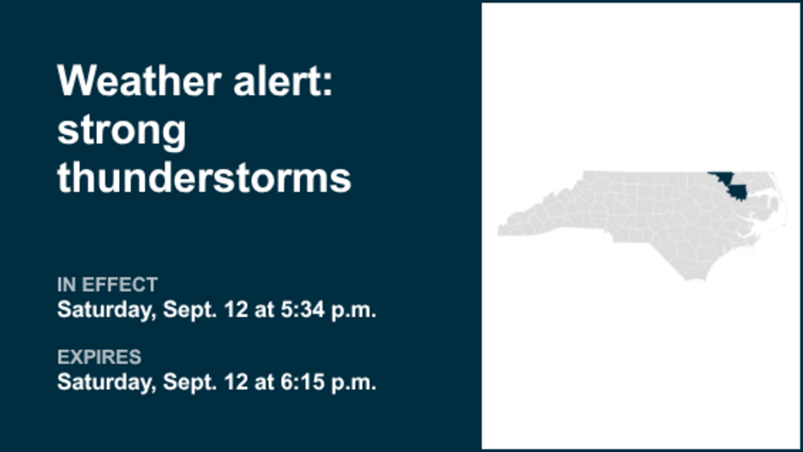 UPDATE: Weather alert affecting Northampton County Saturday evening, says the NWS 