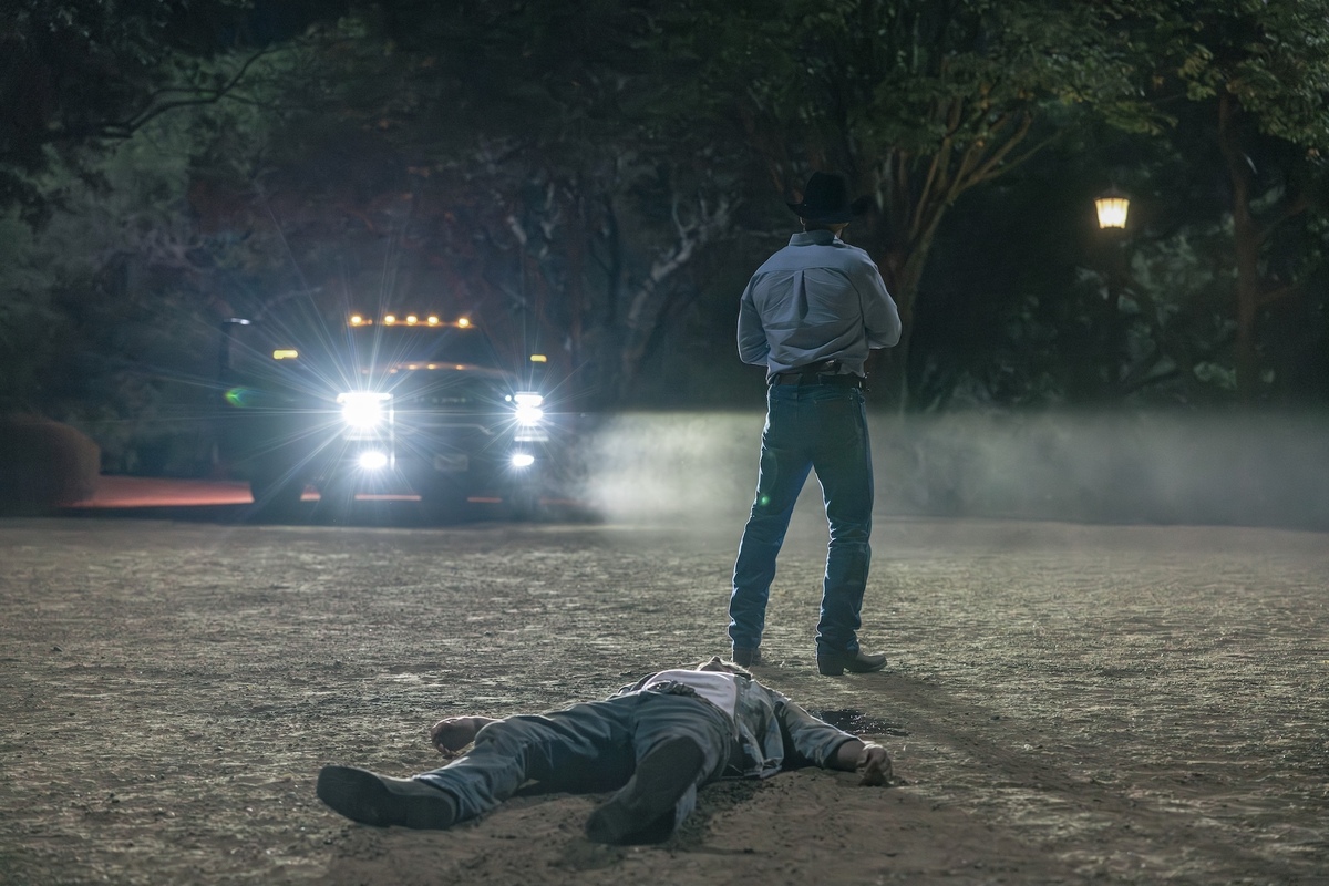 (L-R): Hart Denton as Chet, and Berto Colon as Miguel in season 1, episode 6, of Dutton Ranch streaming on Paramount+, 2026. Photo Credit: Emerson Miller/Paramount+
