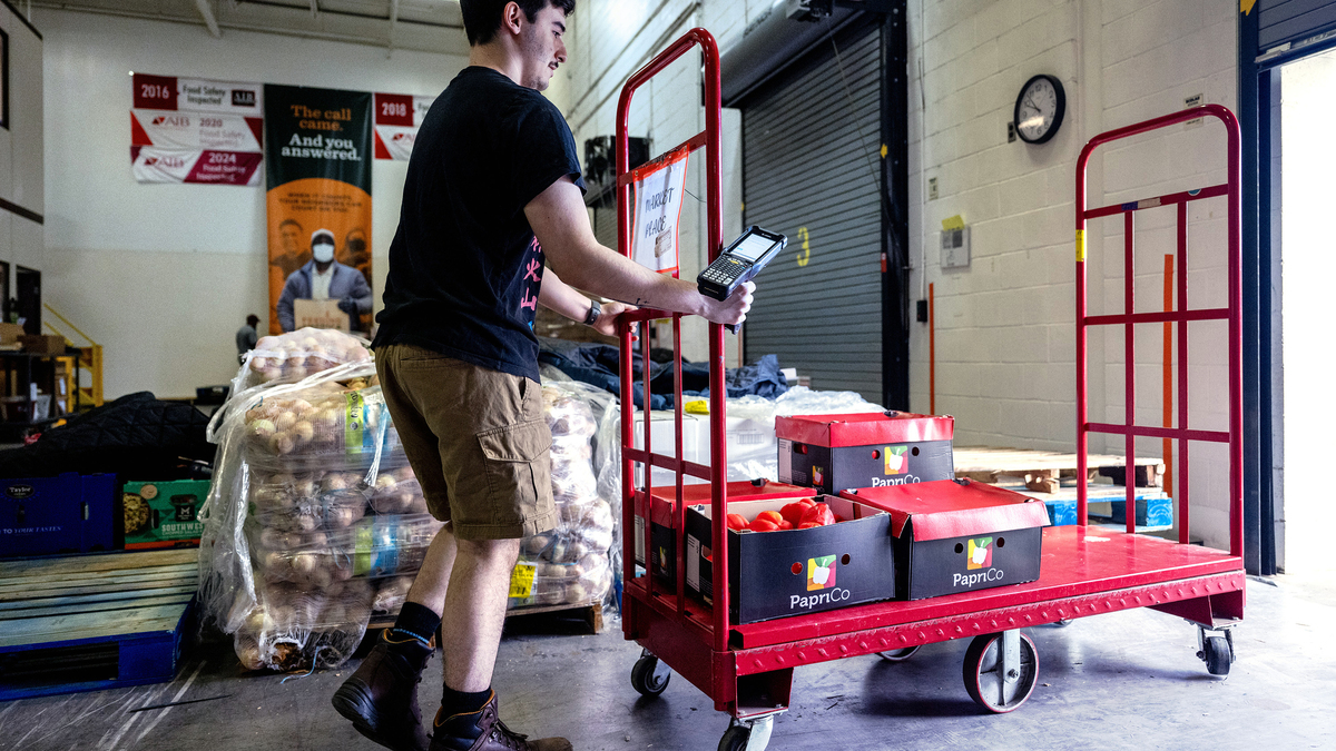 William Meo works on the loading dock at the Food Bank of South Jersey Thursday, June 11, 2026. (Tom Gralish/The Philadelphia Inquirer/TNS)