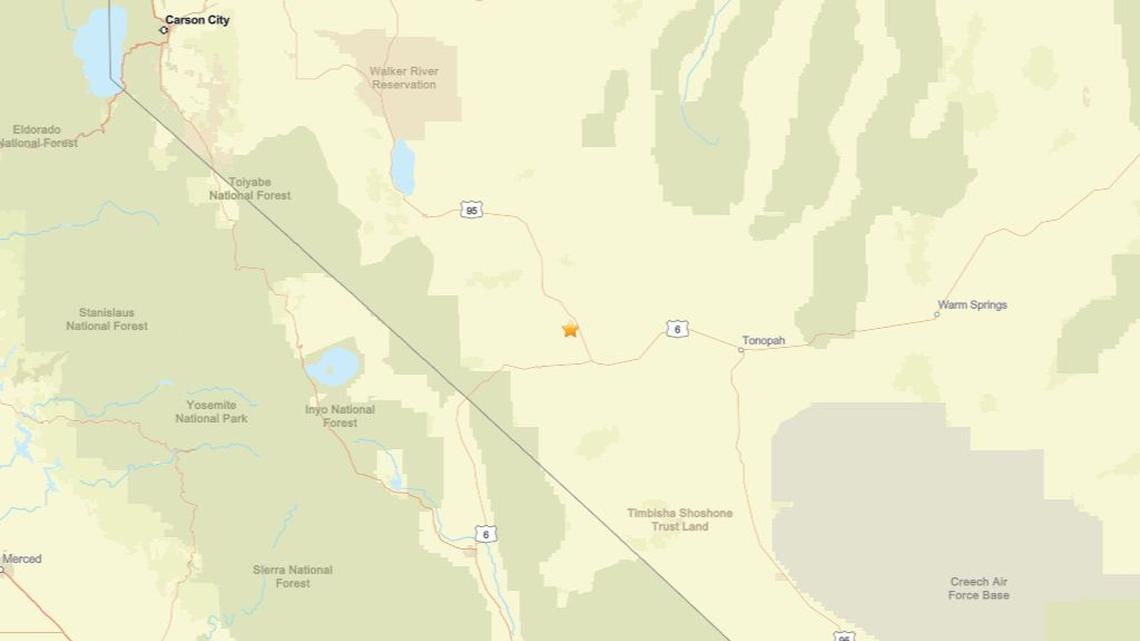 Update: Earthquake measuring 3.0 rattles area close to Mina, NV on March 10 