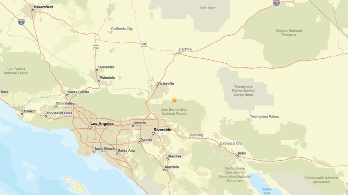 May 12: Earthquake of 2.1 magnitude reported close to Lucerne Valley, CA 
