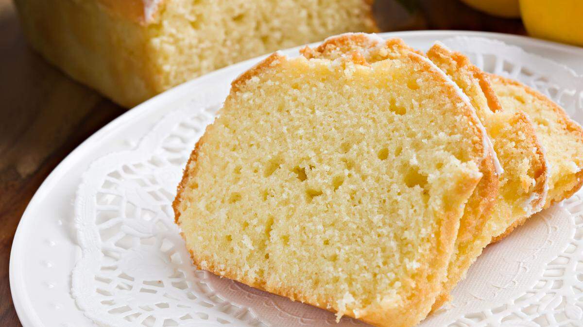 Lemon pound cake.