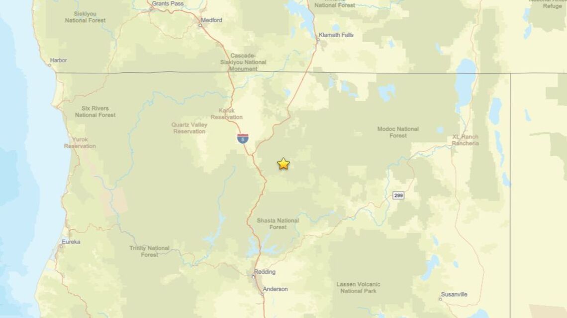 2.2 magnitude earthquake struck close to McCloud, CA on Aug. 13 