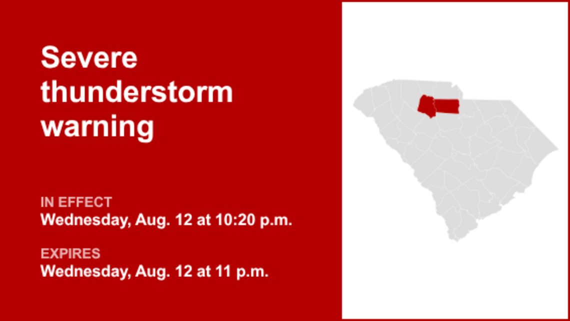 UPDATE: Thunderstorms with quarter-sized hail in Union County Wednesday 