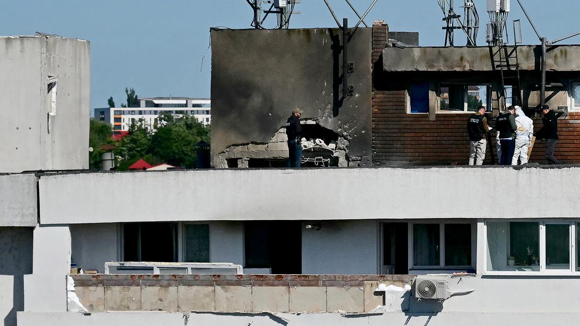 Romania accuses Russia of escalation as drone hits building 
