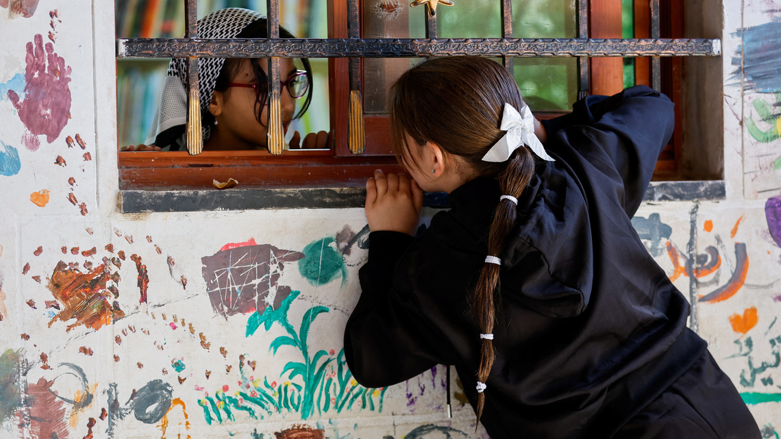 In West Bank art centre, Palestinian children paint hopes beyond checkpoints