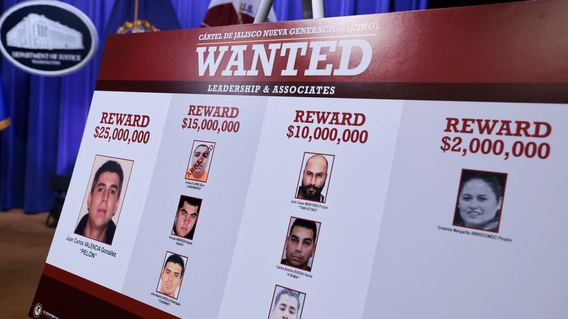 US unveils charges against five leaders of Mexico's CJNG cartel