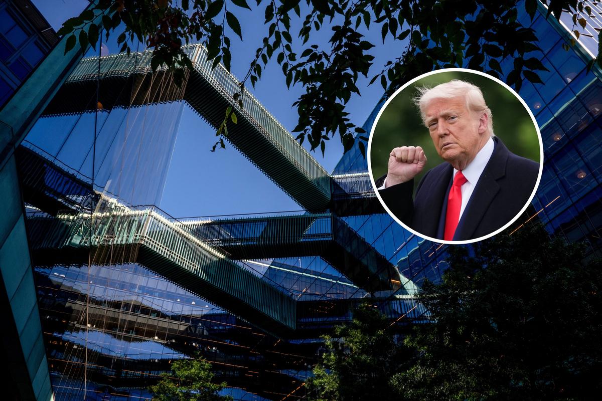  The Federal National Mortgage Association, commonly known as Fannie Mae headquarters, in Washington, D.C. Inset: President Donald Trump on May 22, 2025. 