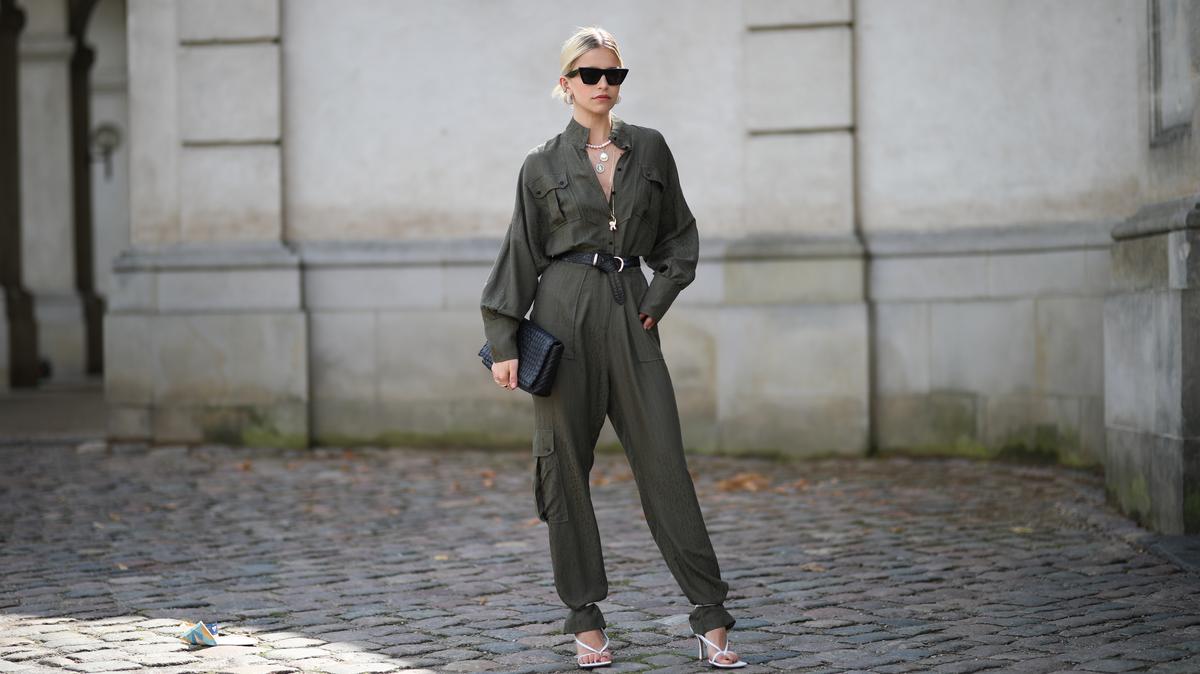 COPENHAGEN, DENMARK - AUGUST 08: Caro Daur wearing Lala Berlin jumpsuits on August 08, 2019 in Copenhagen, Denmark. (Photo by Jeremy Moeller/Getty Images)