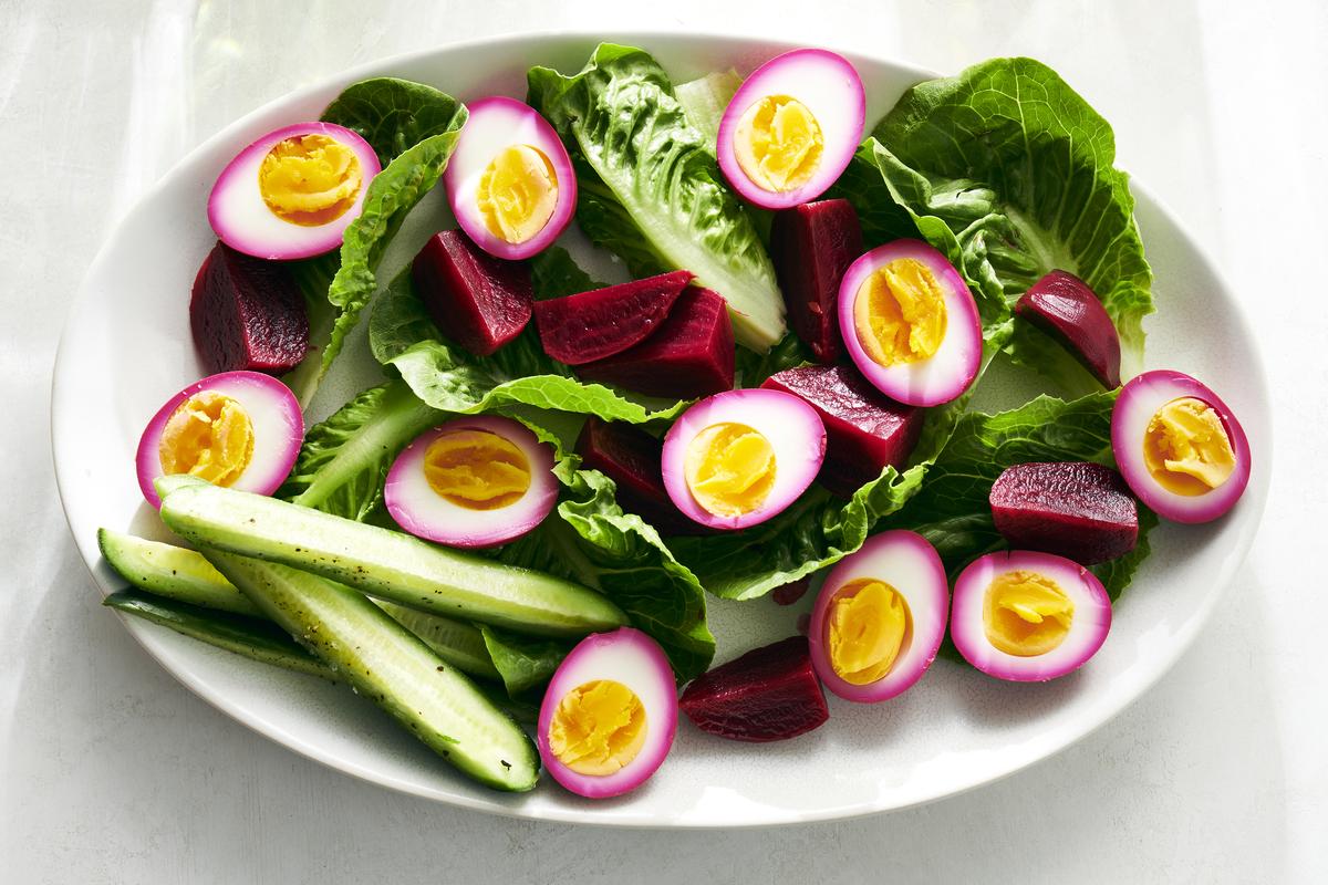Pickled beets and eggs. Well-seasoned pickled vegetables are extremely popular in Greece and Turkey. Food styled by Hadas Smirnoff. (David Malosh/The New York Times)