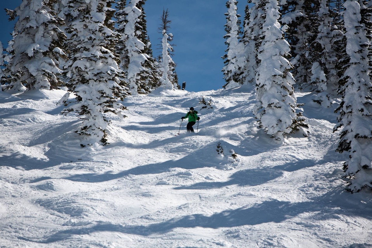  A ski day at Steamboat, Colorado.