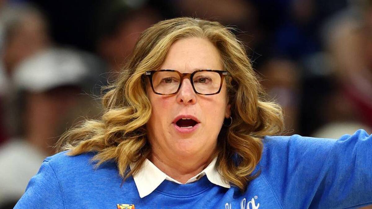  Apr 5, 2026; Phoenix, AZ, USA; UCLA Bruins head coach Cori Close against the South Carolina Gamecocks during the National Championship game of the women's 2026 NCAA Tournament at Mortgage Matchup Center. Mandatory Credit: Mark J. Rebilas-Imagn Images | Mark J. Rebilas-Imagn Images 