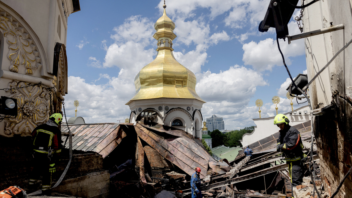 Russia hits historic Kyiv cathedral after Trump-Putin call 