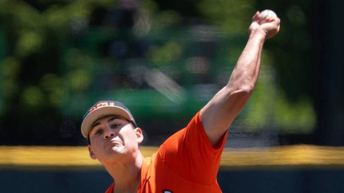  Oregon State transfer Trey Morris could crack the Gators' weekend starting rotation. | Chris Pietsch/The Register-Guard / USA TODAY NETWORK via Imagn Images 