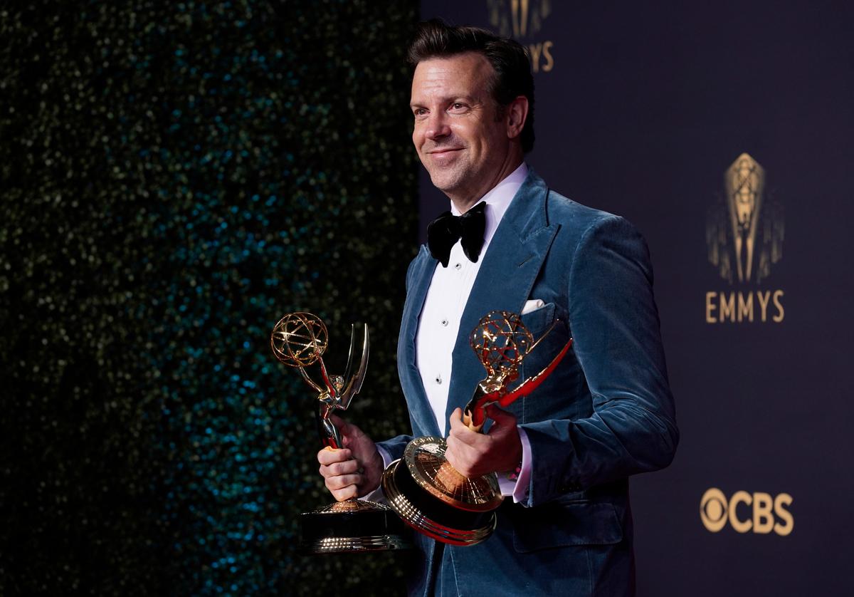 Jason Sudeikis was a double-fisted Emmy Award winner in September, when he earned best actor in a comedy, and “Ted Lasso” won best comedy series. The show also won best supporting actor and actress.