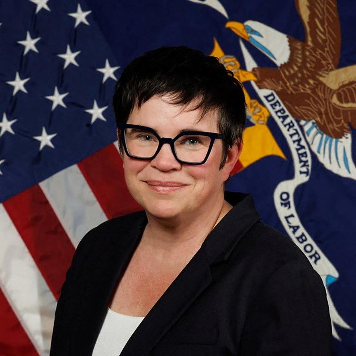A photo provided by the U.S. Bureau of Labor shows U.S. Labor Department's Bureau of Labor Statistics Commissioner Erika McEntarfer. McEntarfer led the agency that produced key data on jobs and inflation but after July's report showed a weakening economy, President Donald Trump accused her of "rigging" the numbers.