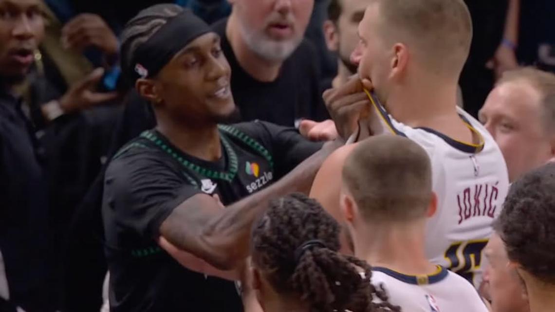 Nikola Jokić Looked Silly in Scuffle With Jaden McDaniels as Nuggets Lose Game 4