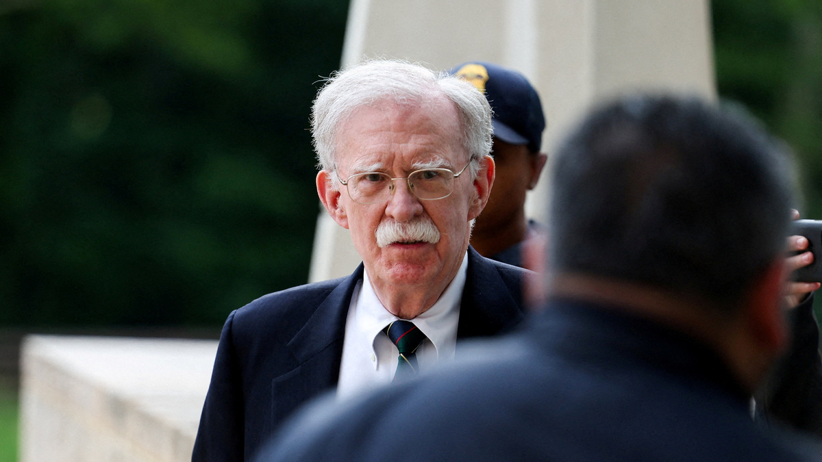 Former White House national security adviser John Bolton arrives at the U.S. District Court for the District of Maryland, in Greenbelt, Maryland, U.S., June 26, 2026. REUTERS/Tom Brenner