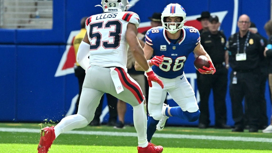 Bills Snap Counts Show Dalton Kincaid Played Less Than Dawson Knox in Loss to Patriots 