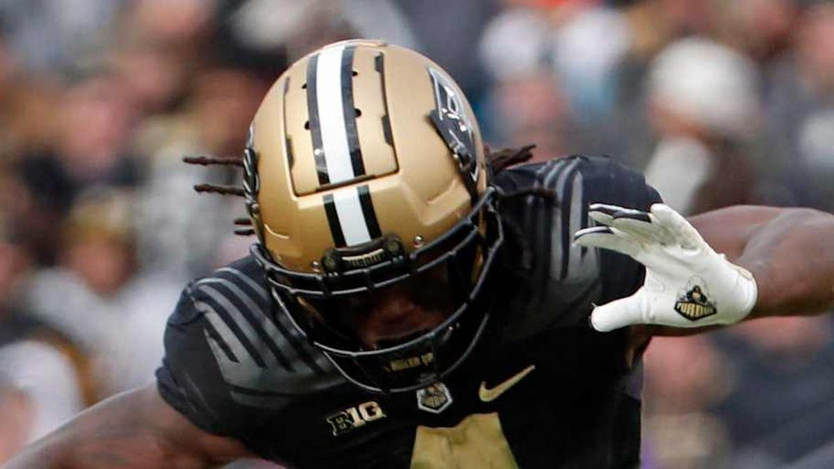  Indiana Hoosiers defensive back JoJo Johnson (3) tackles Purdue Boilermakers wide receiver Deion Burks (4) during the NCAA football game, Saturday, Nov. 25, 2023, at Ross-Ade Stadium in West Lafayette, Ind. Purdue Boilermakers won 35-31. | Alex Martin/Journal and Courier / USA TODAY NETWORK via Imagn Images 