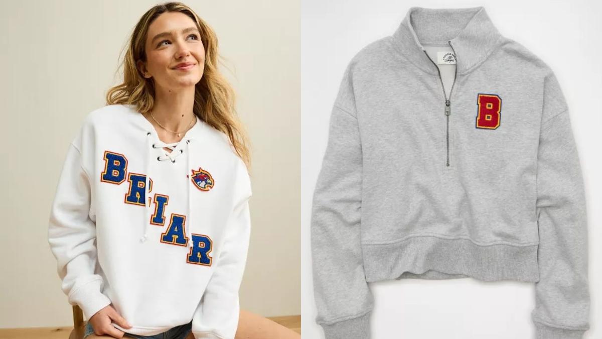 Briar Lace-up sweatshirt // Briar quarter zip sweatshirtCourtesy of American Eagle