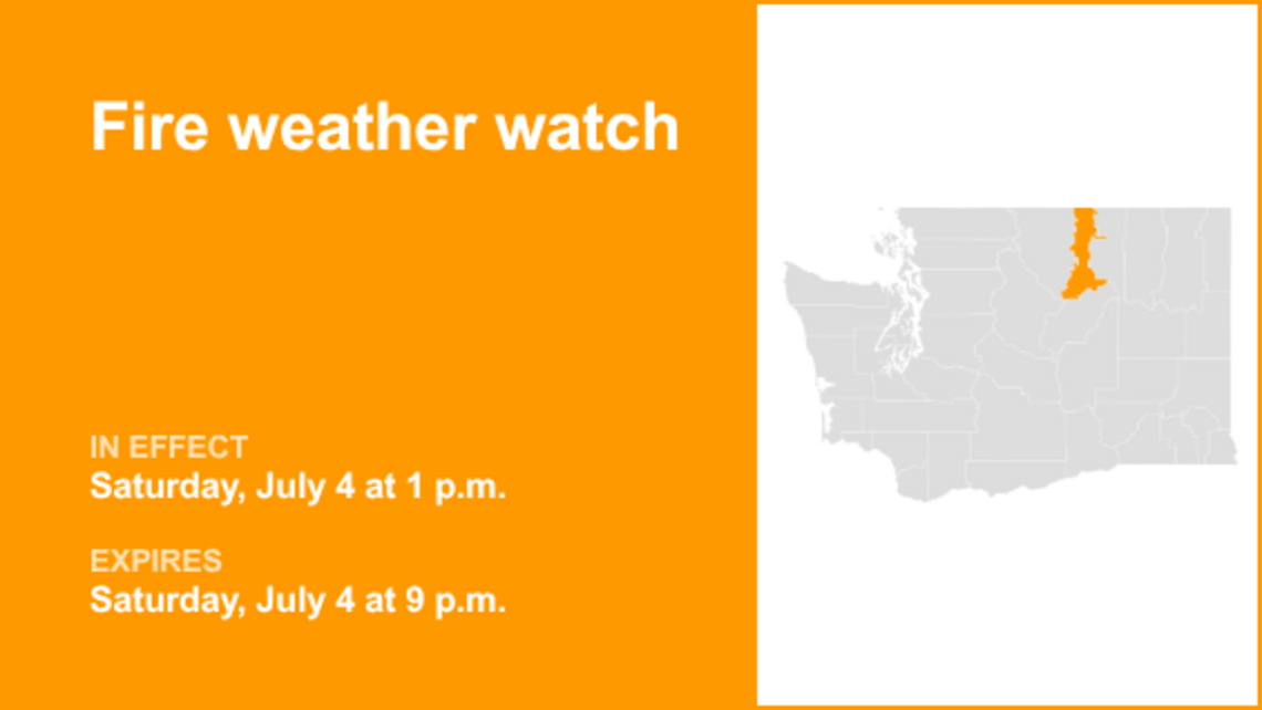 UPDATE: Fire weather watch affecting Okanogan Valley Saturday 
